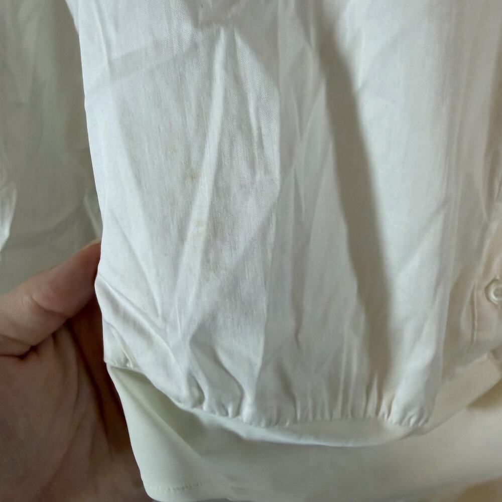 Mare Mare x Anthropologie White Button Down Blouse Bodysuit Womens XS Minimalist - Picture 4 of 8